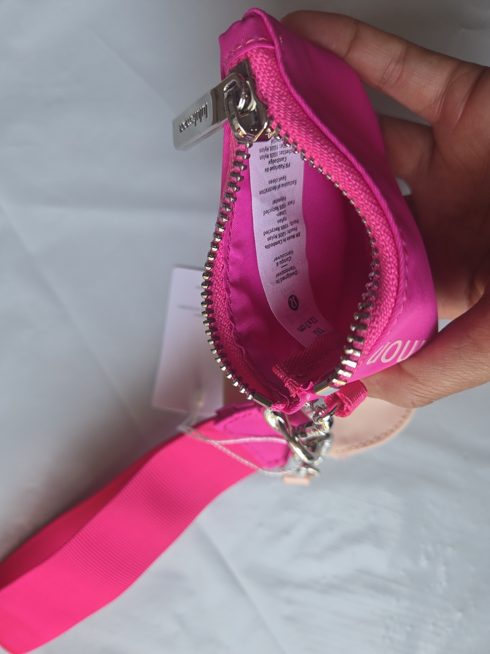 lululemon Dual Pouch Wrislet Wallet NEON PINK - Picture 5 of 8